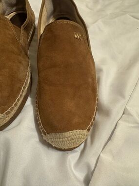 MICHAEL Michael Kors Brown Suede Espadrille Slip-On Loafers